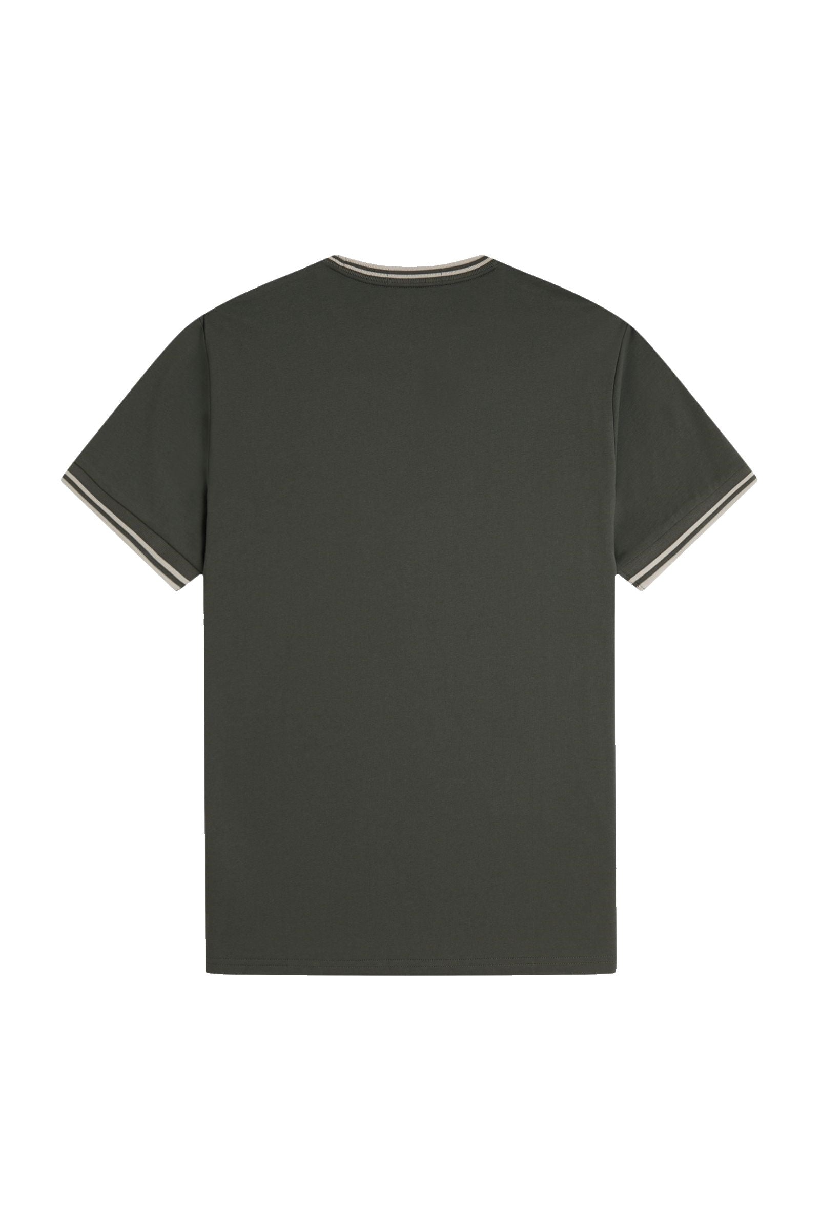 Fred Perry Twin Tipped T-Shirt Field Green / Oatmeal