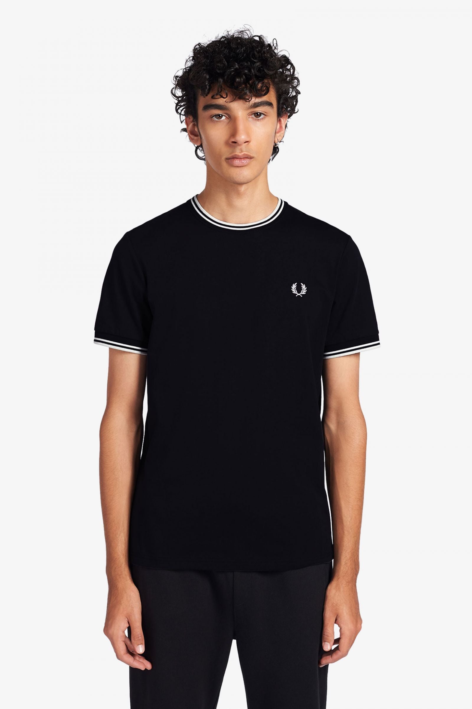 Fred Perry Twin Tipped T-Shirt Black