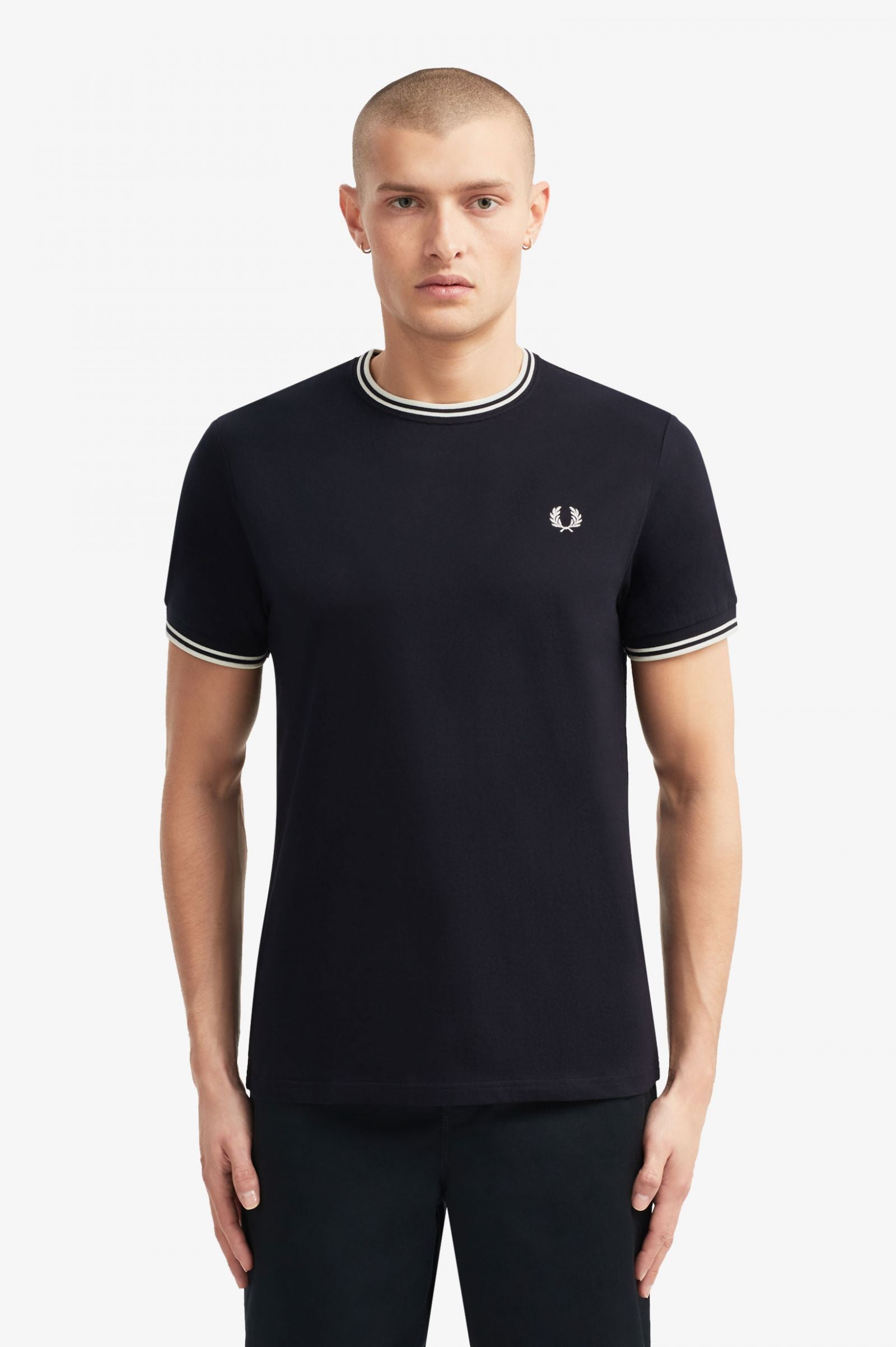 Fred Perry Twin Tipped T-Shirt Dark Navy