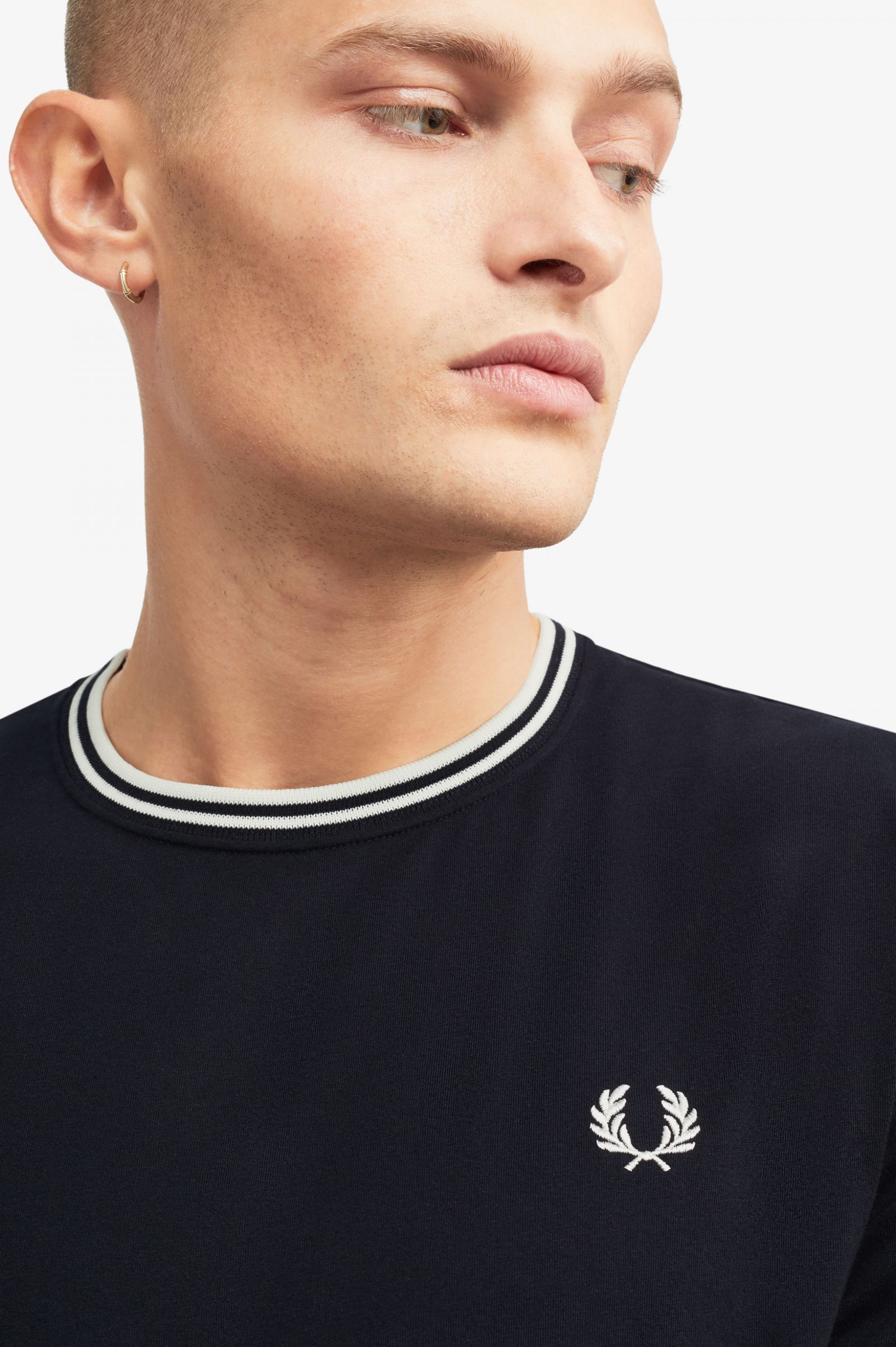 Fred Perry Twin Tipped T-Shirt Dark Navy
