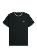 Fred Perry Twin Tipped T-Shirt Night Green / Snow White