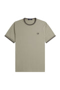 Fred Perry Twin Tipped T-Shirt Warm Grey / Carrington Brick