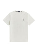 Fred Perry Crew Neck T-Shirt Snow White