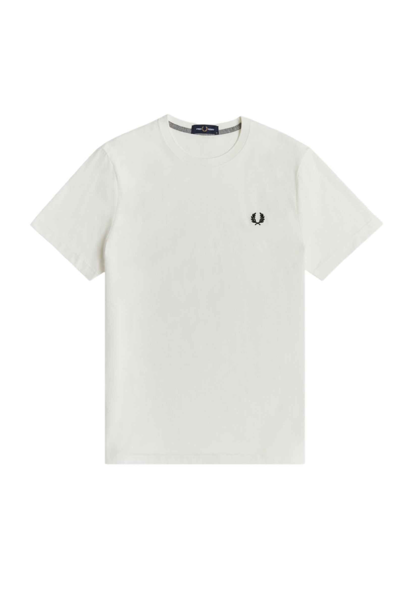 Fred Perry Crew Neck T-Shirt Snow White