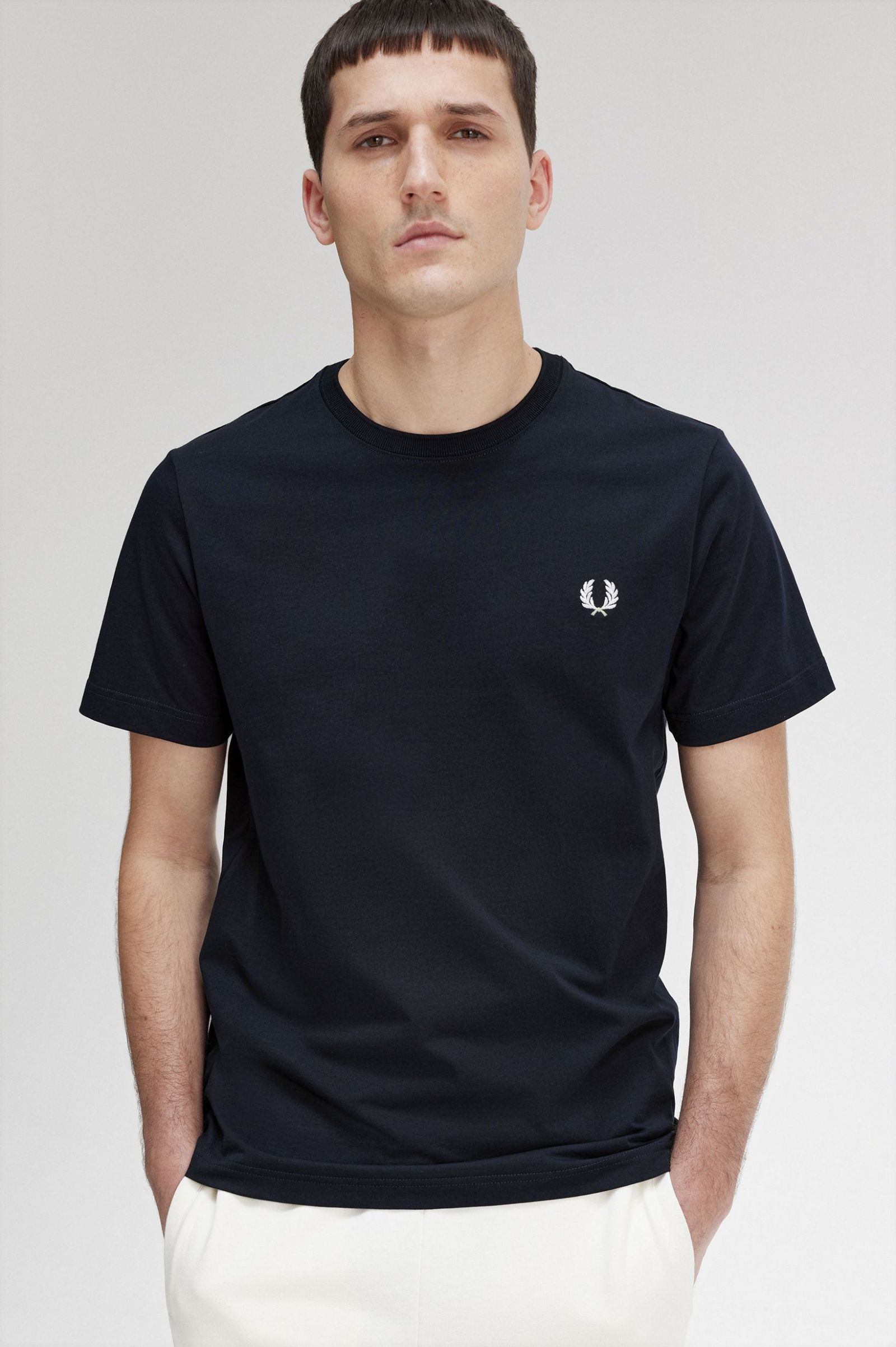 Fred Perry Crew Neck T-Shirt Navy