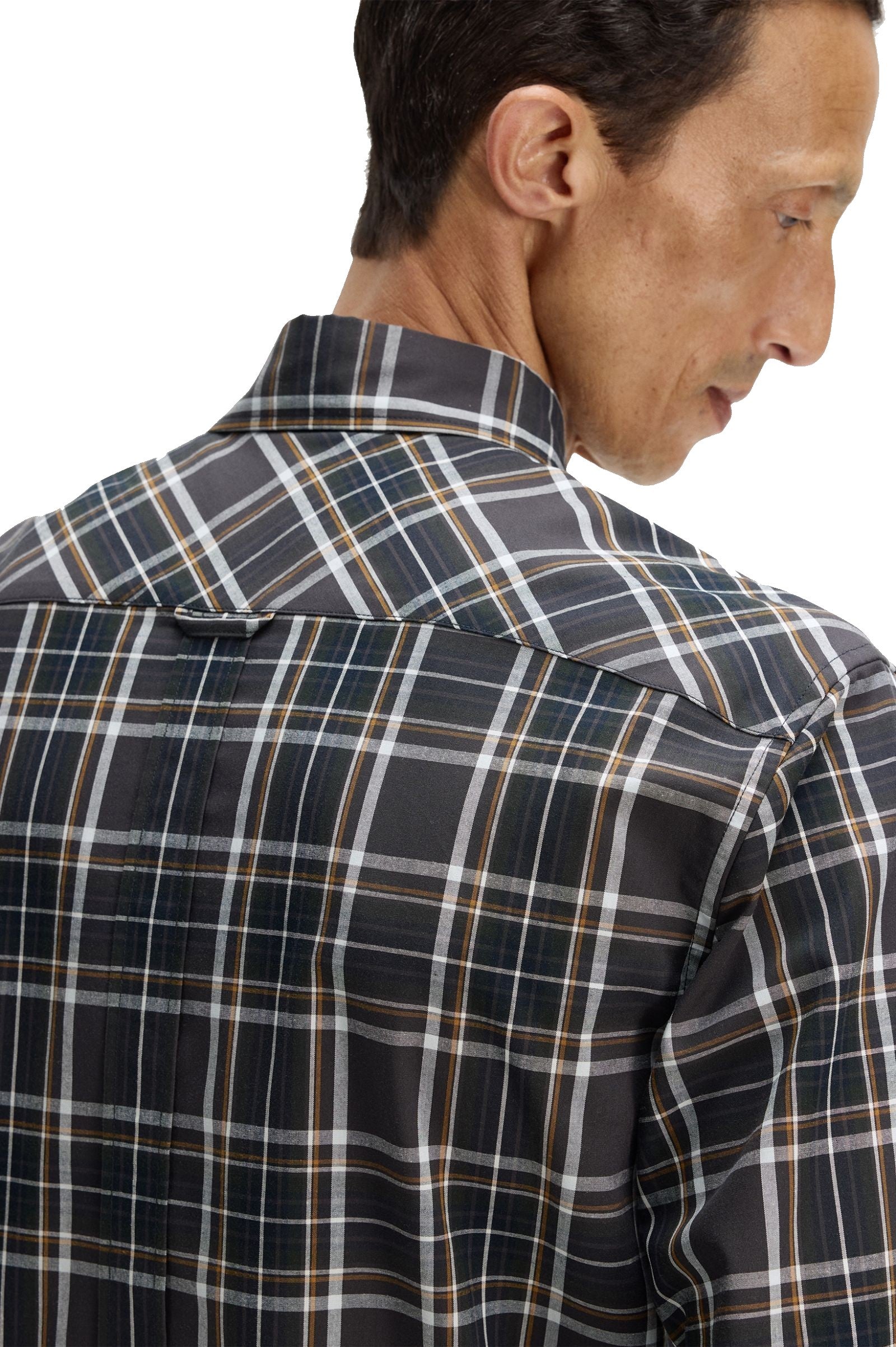 Fred Perry Classic Tartan Shirt Anchor Grey