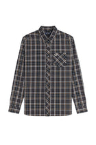 Fred Perry Classic Tartan Shirt Anchor Grey