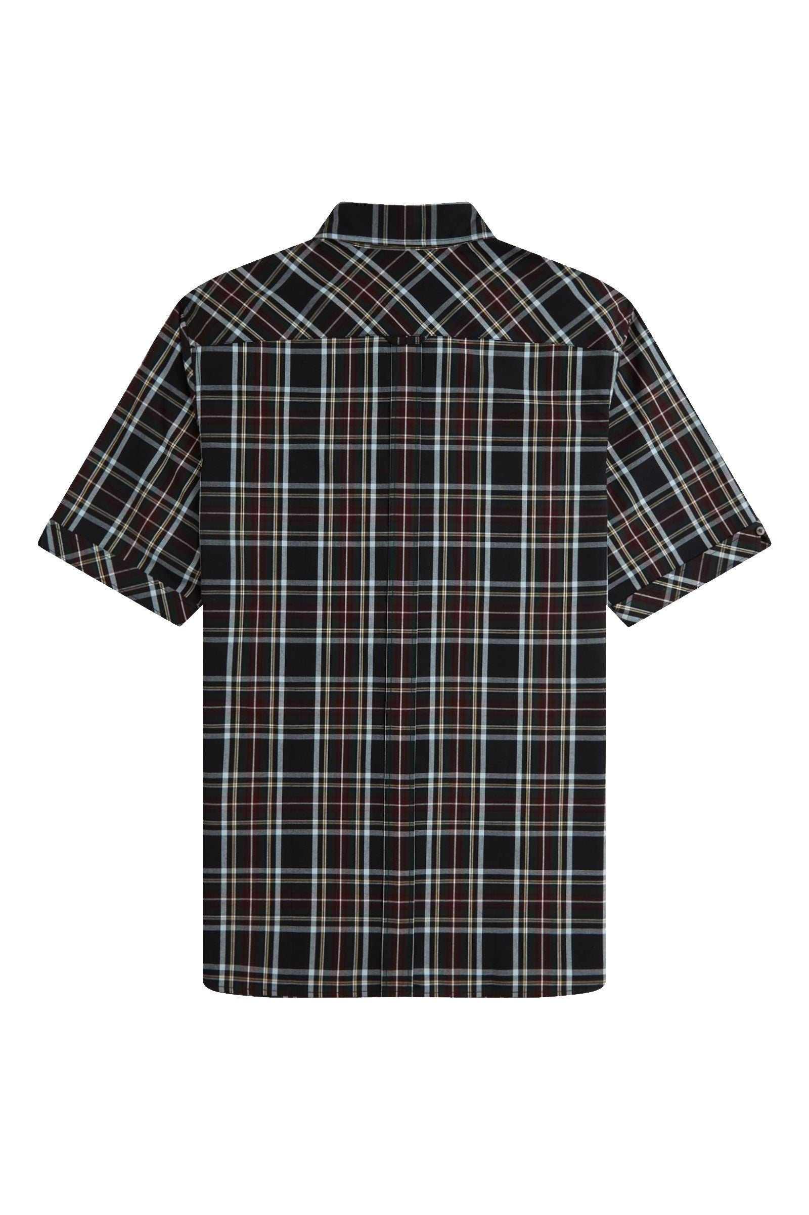Fred Perry Classic Tartan Short Sleeve Shirt Black