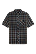 Fred Perry Classic Tartan Short Sleeve Shirt Black