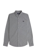 Fred Perry Micro Gingham Shirt Black