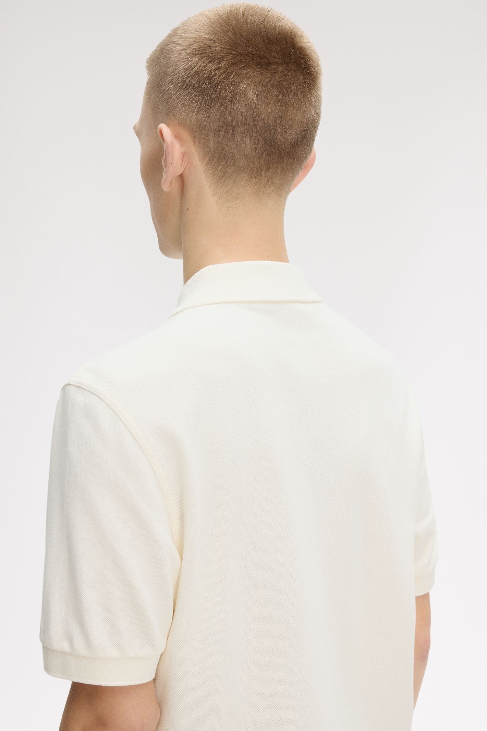 Fred Perry Graphic Polo Shirt Ecru