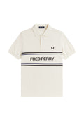 Fred Perry Graphic Polo Shirt Ecru
