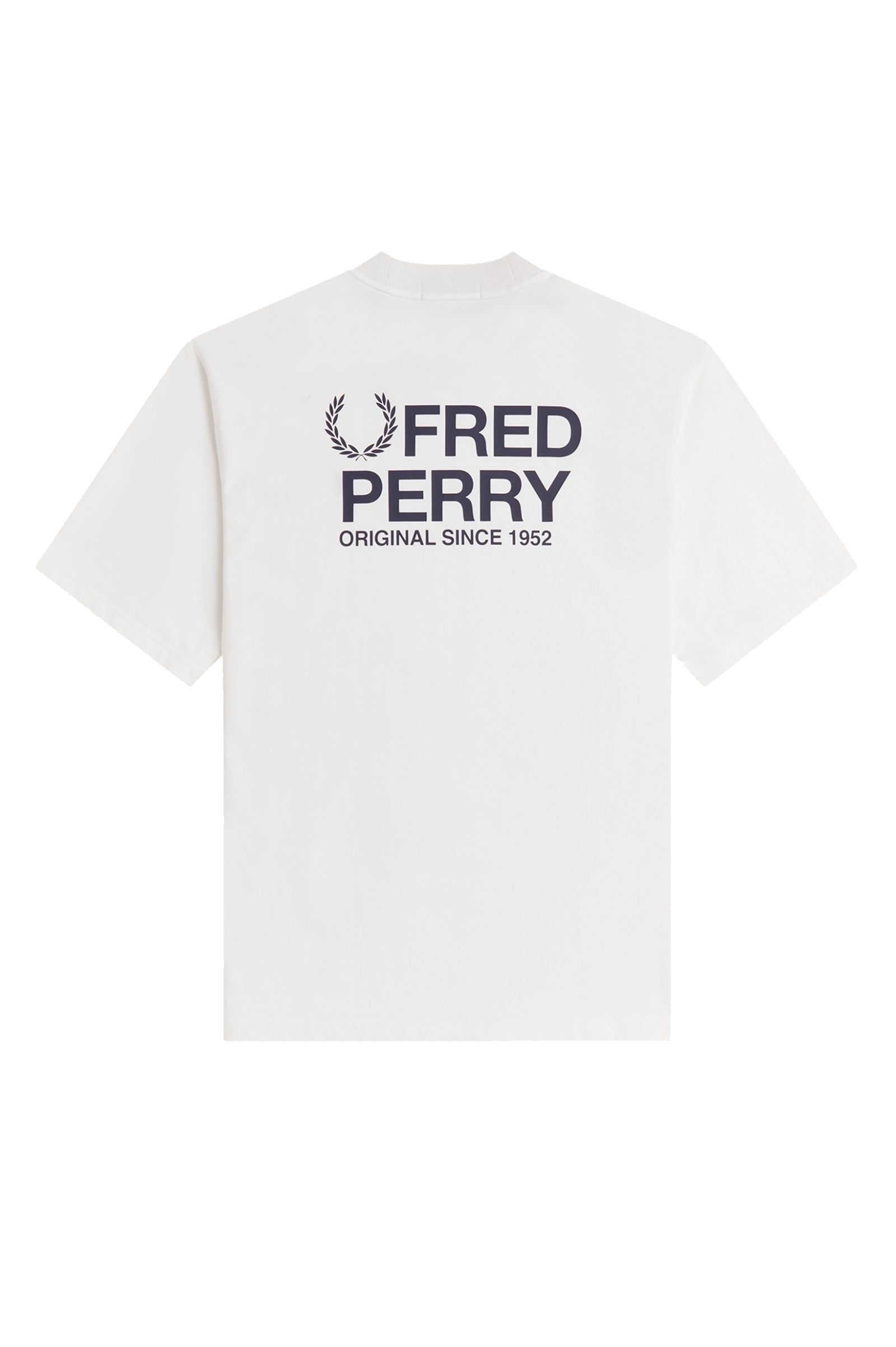 Fred Perry Back Print T-Shirt Snow White
