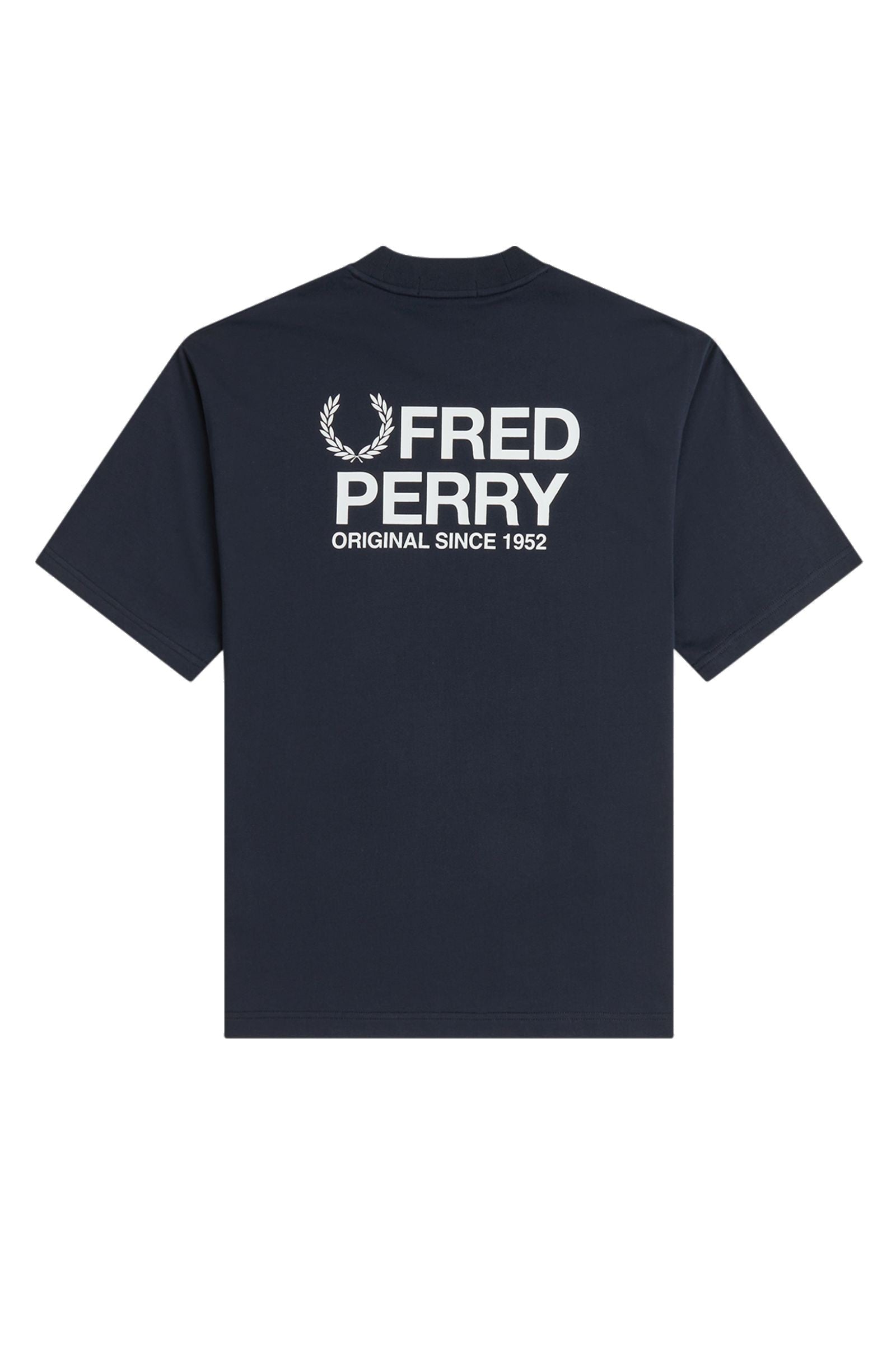 Fred Perry Back Print T-Shirt Navy