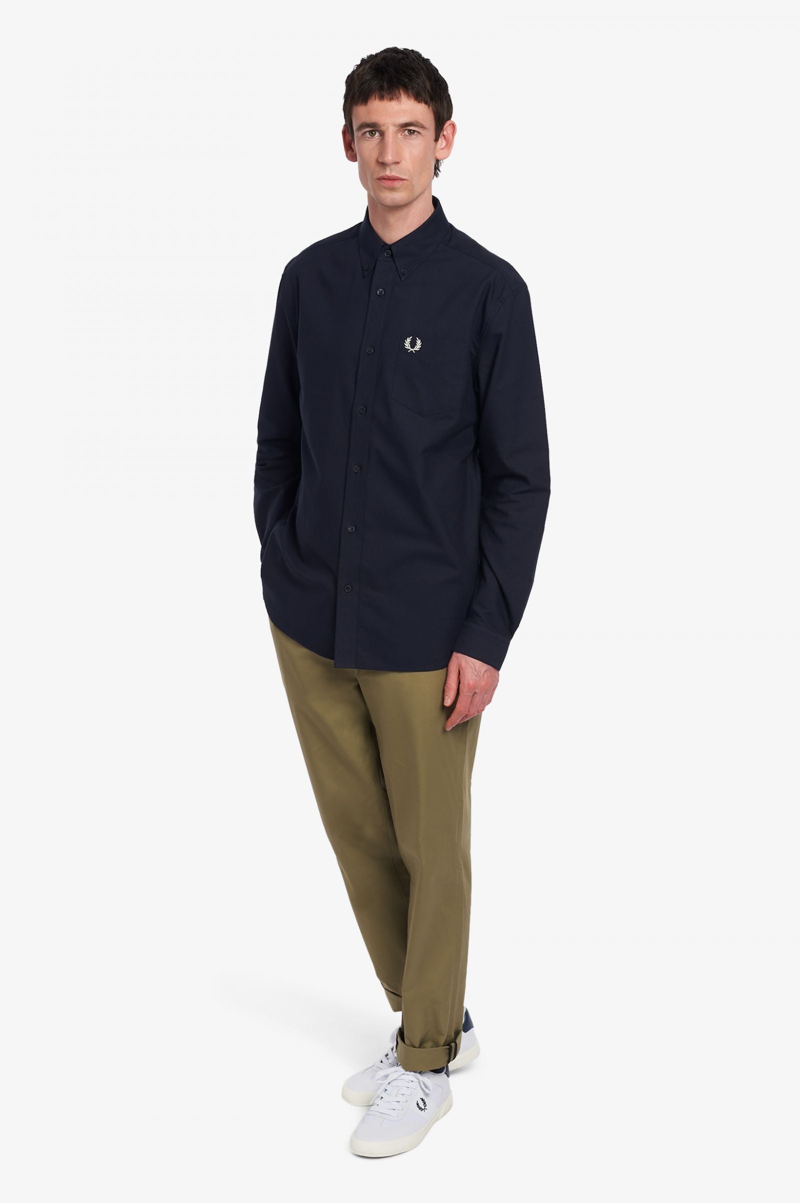 Fred Perry Oxford Shirt Navy
