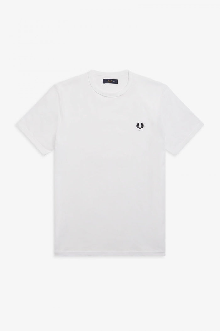 Fred Perry Ringer T-Shirt White