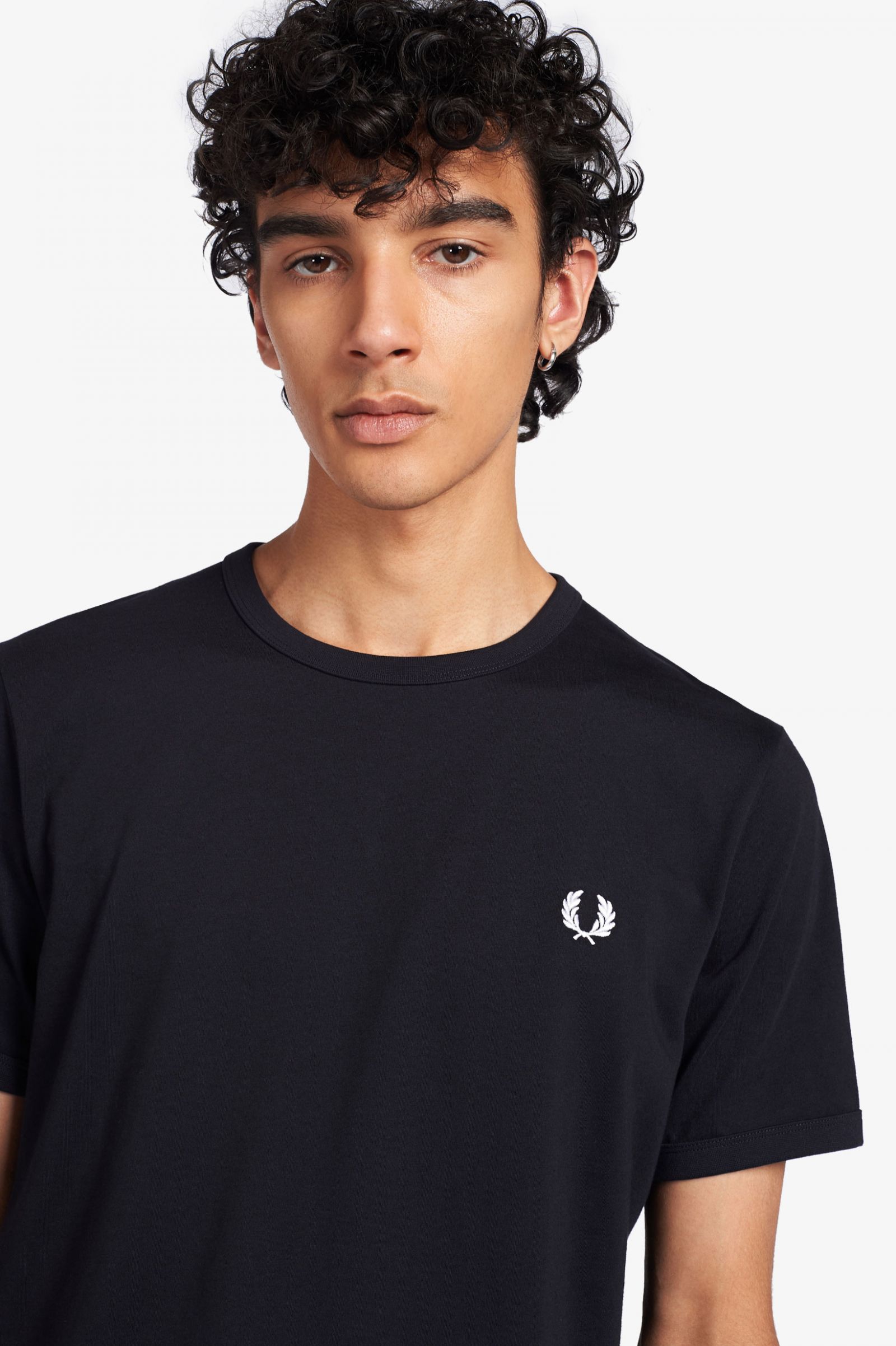 Fred Perry Ringer T-Shirt Navy