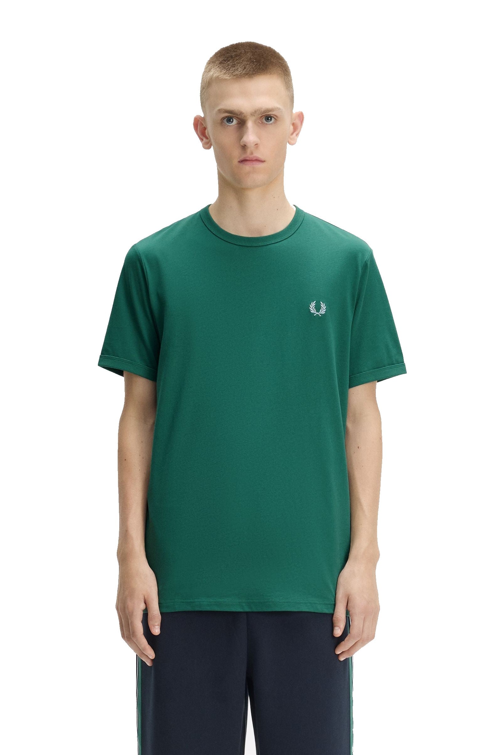 Fred Perry Ringer T-Shirt Sport Green