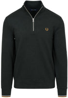 Fred Perry Sudadera Media Cremallera Night Green