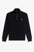 Fred Perry Half Zip Sweatshirt Black
