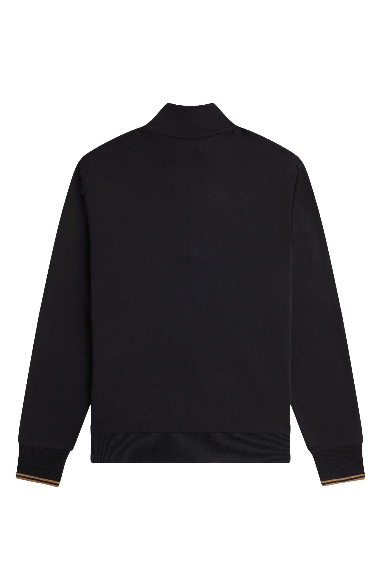 Fred Perry Half Zip Sweatshirt Black / Shaded Stone