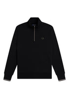 Fred Perry Sudadera Media Cremallera Black / Ecru
