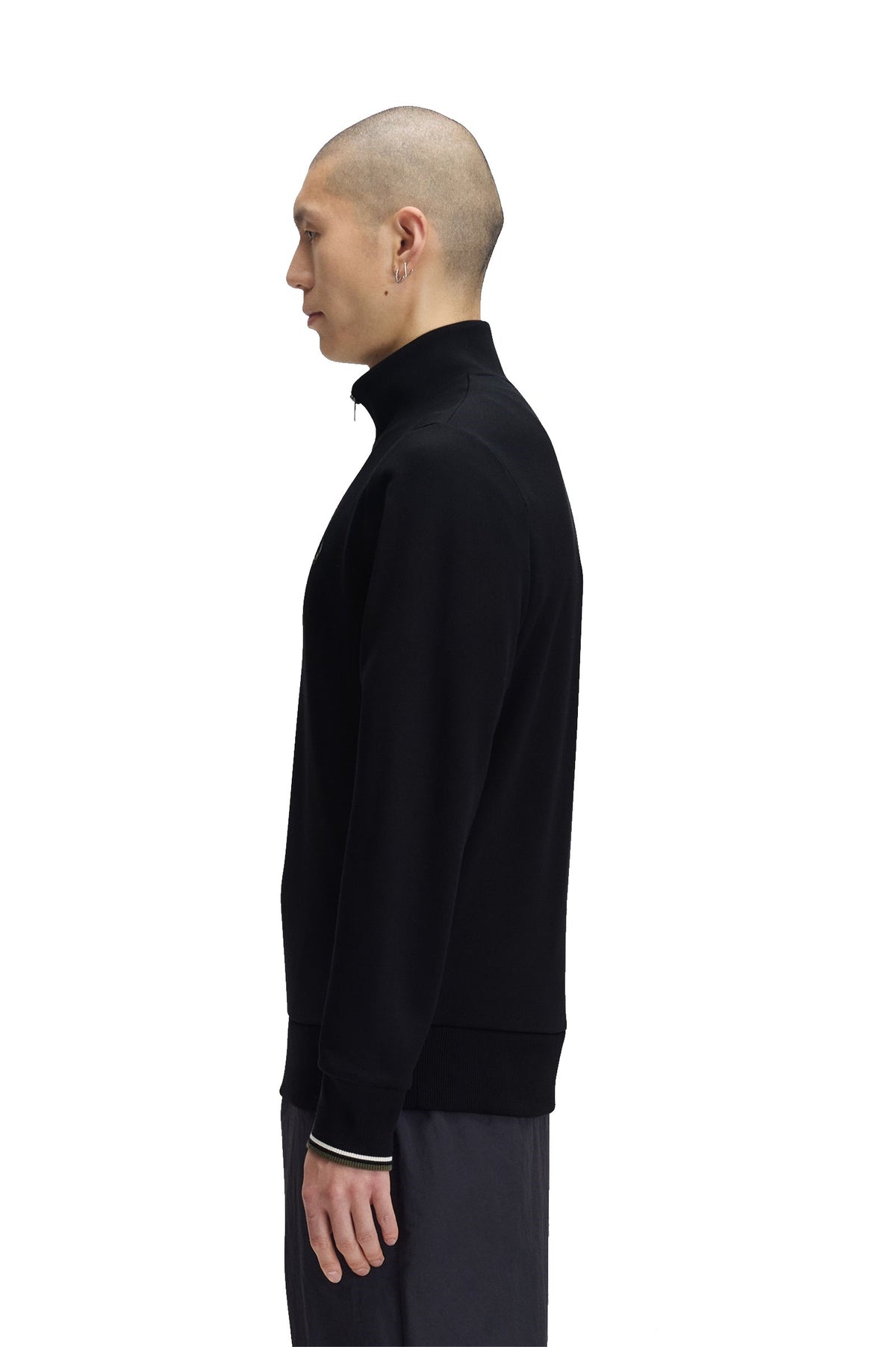 Fred Perry Sudadera Media Cremallera Black / Ecru