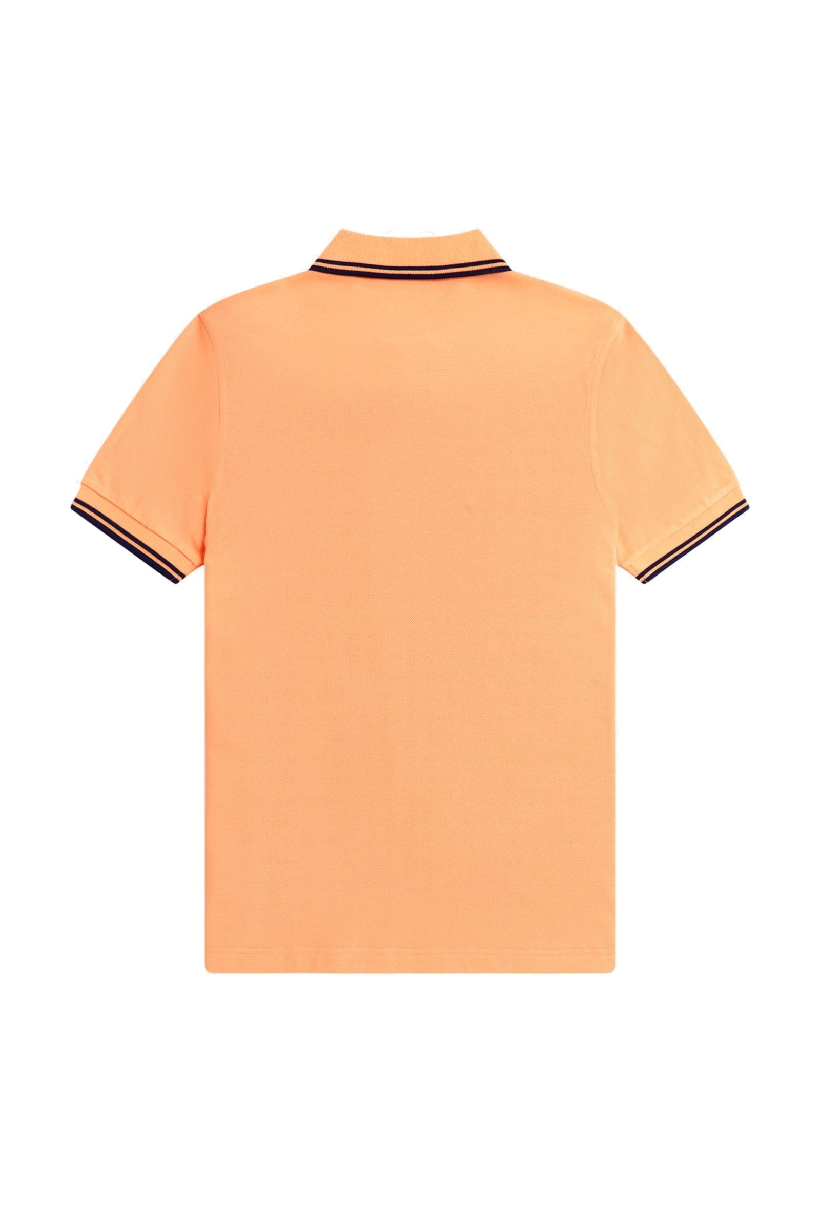 Fred Perry Slim Fit Twin Tipped Polo Peach / French Navy / French Navy