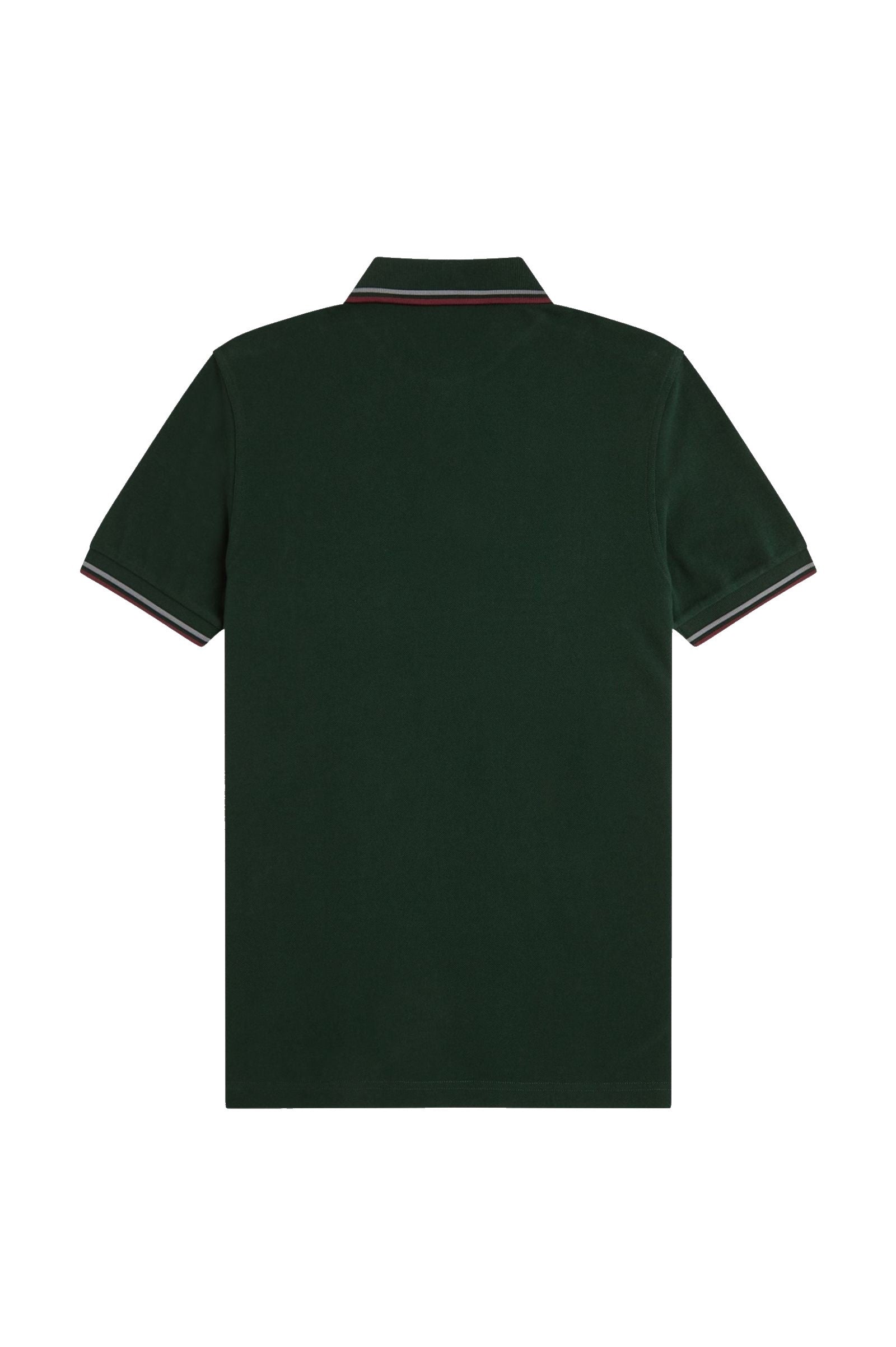 Fred Perry Slim Fit Twin Tipped Polo Grassroots / Stockport Blue / Oxblood