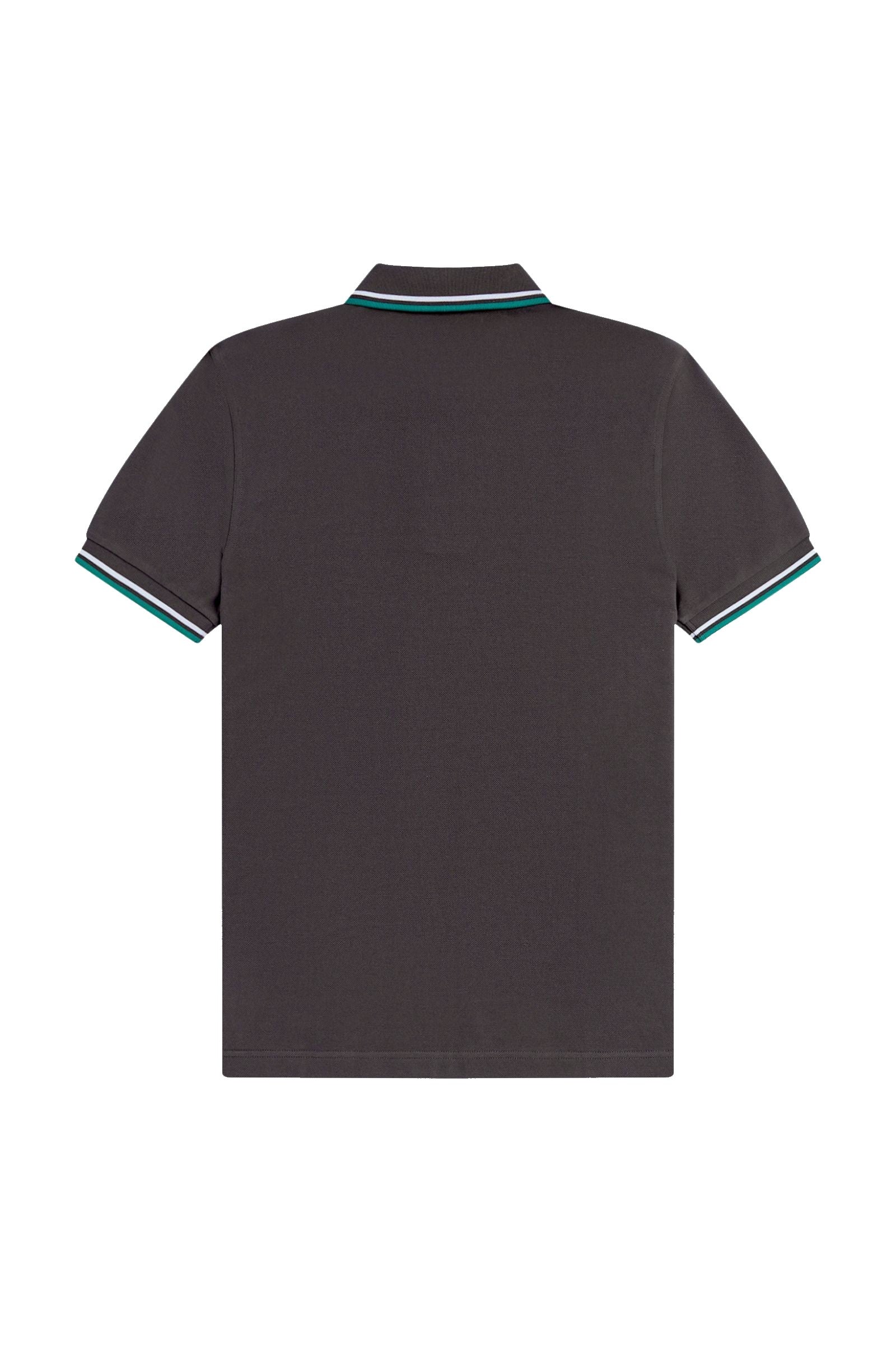 Fred Perry Slim Fit Twin Tipped Polo Anchor Grey / Light Ice / Sport Green