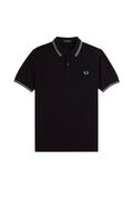 Fred Perry Slim Fit Twin Tipped Polo Navy / Silver Blue / Silver Blue