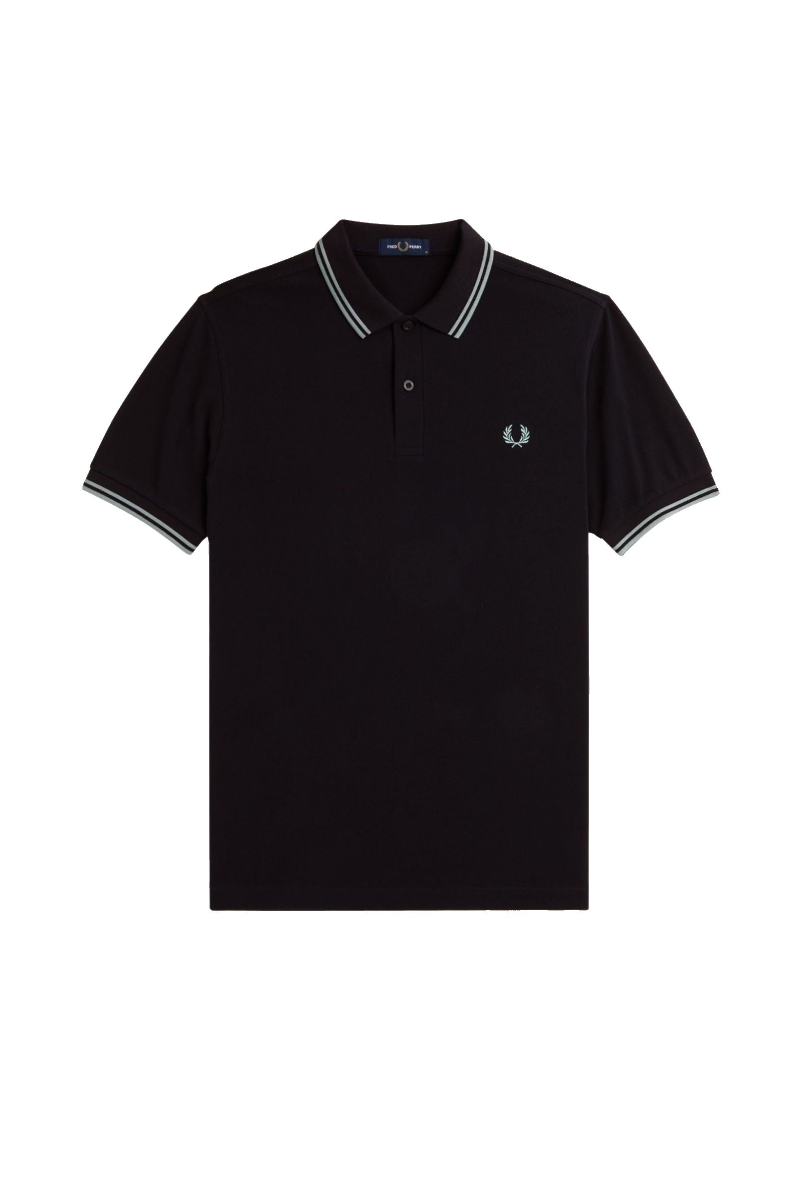 Fred Perry Slim Fit Twin Tipped Polo Navy / Silver Blue / Silver Blue