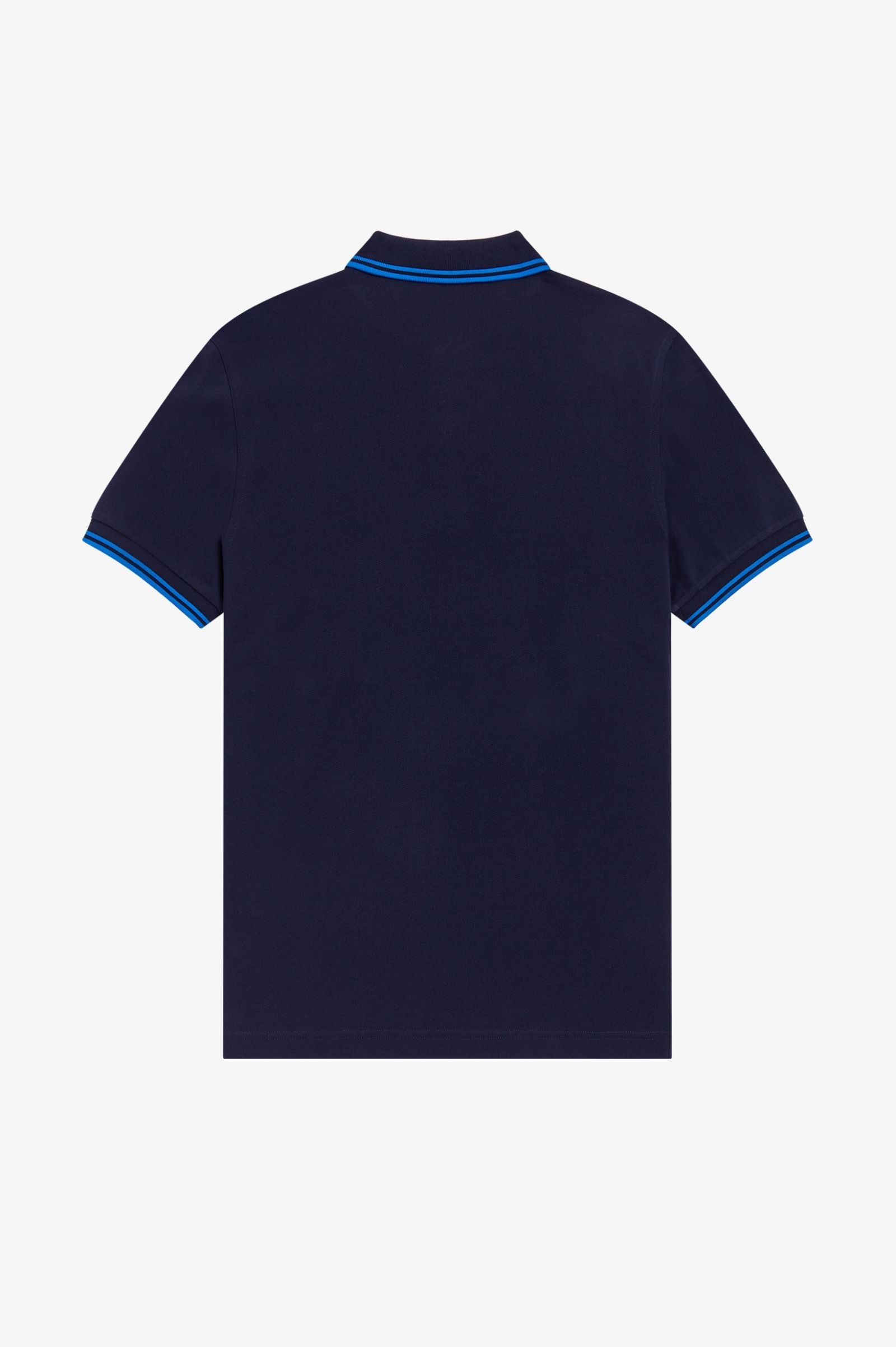 Fred Perry Slim Fit Twin Tipped Polo Dark Carbon Kingfisher Kingfisher
