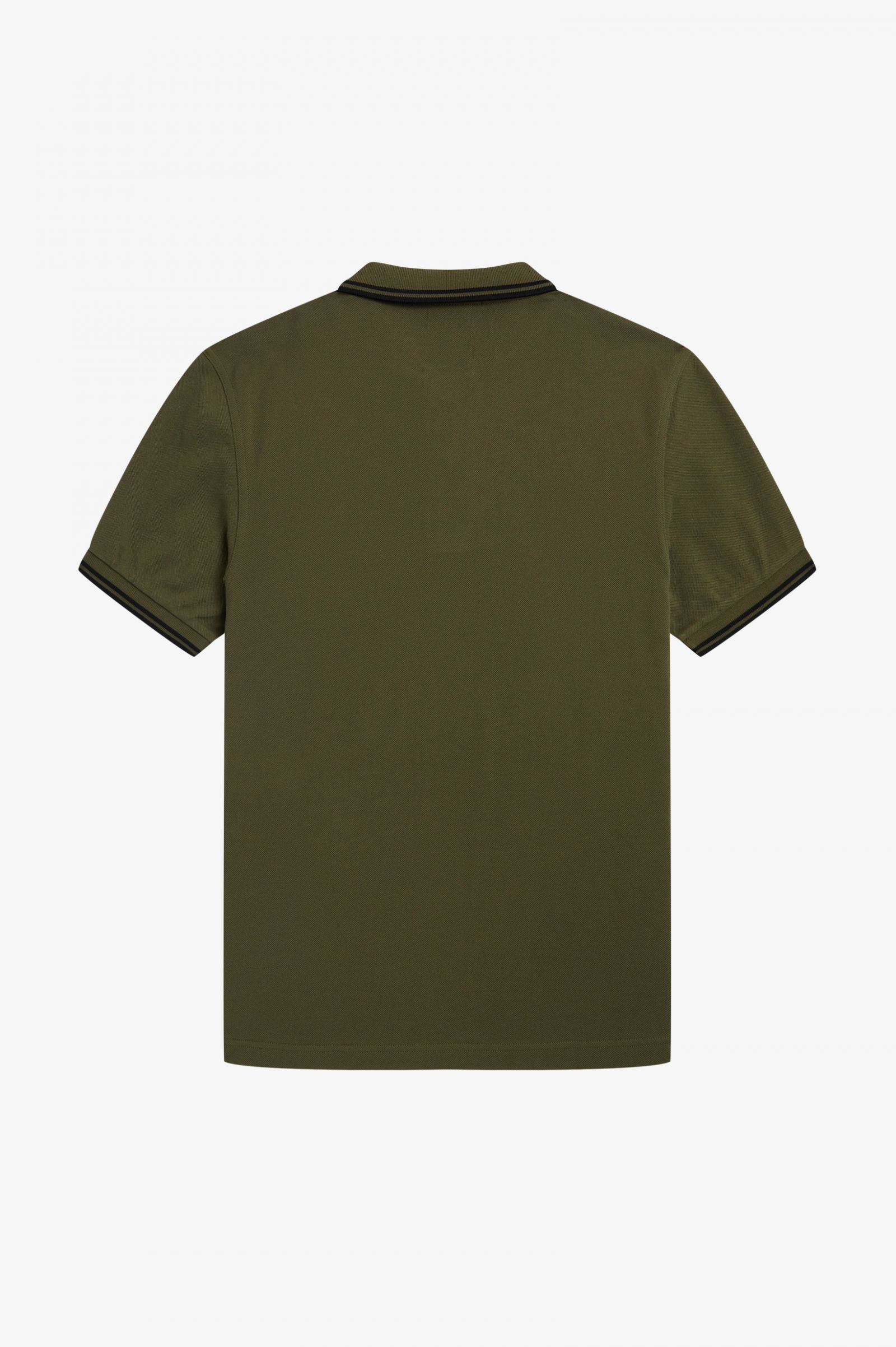 Fred Perry Slim Fit Twin Tipped Polo Uniform Green / Black / Black