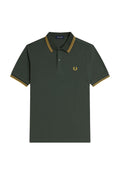 Fred Perry Slim Fit Twin Tipped Polo Court Green / Honeycomb / Honeycomb