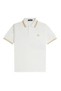 Fred Perry Slim Fit Twin Tipped Polo Snow White / Honeycomb / Honeycomb