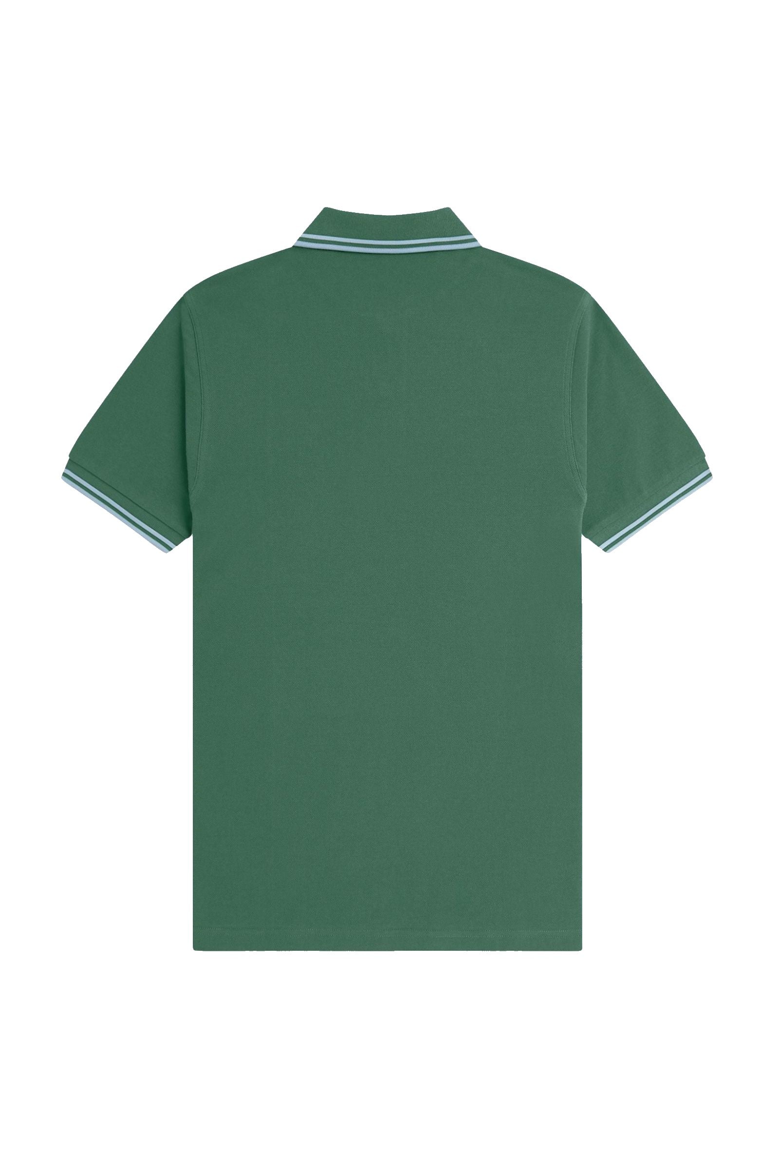 Fred Perry Slim Fit Twin Tipped Polo Sport Green / Track Blue / Track Blue