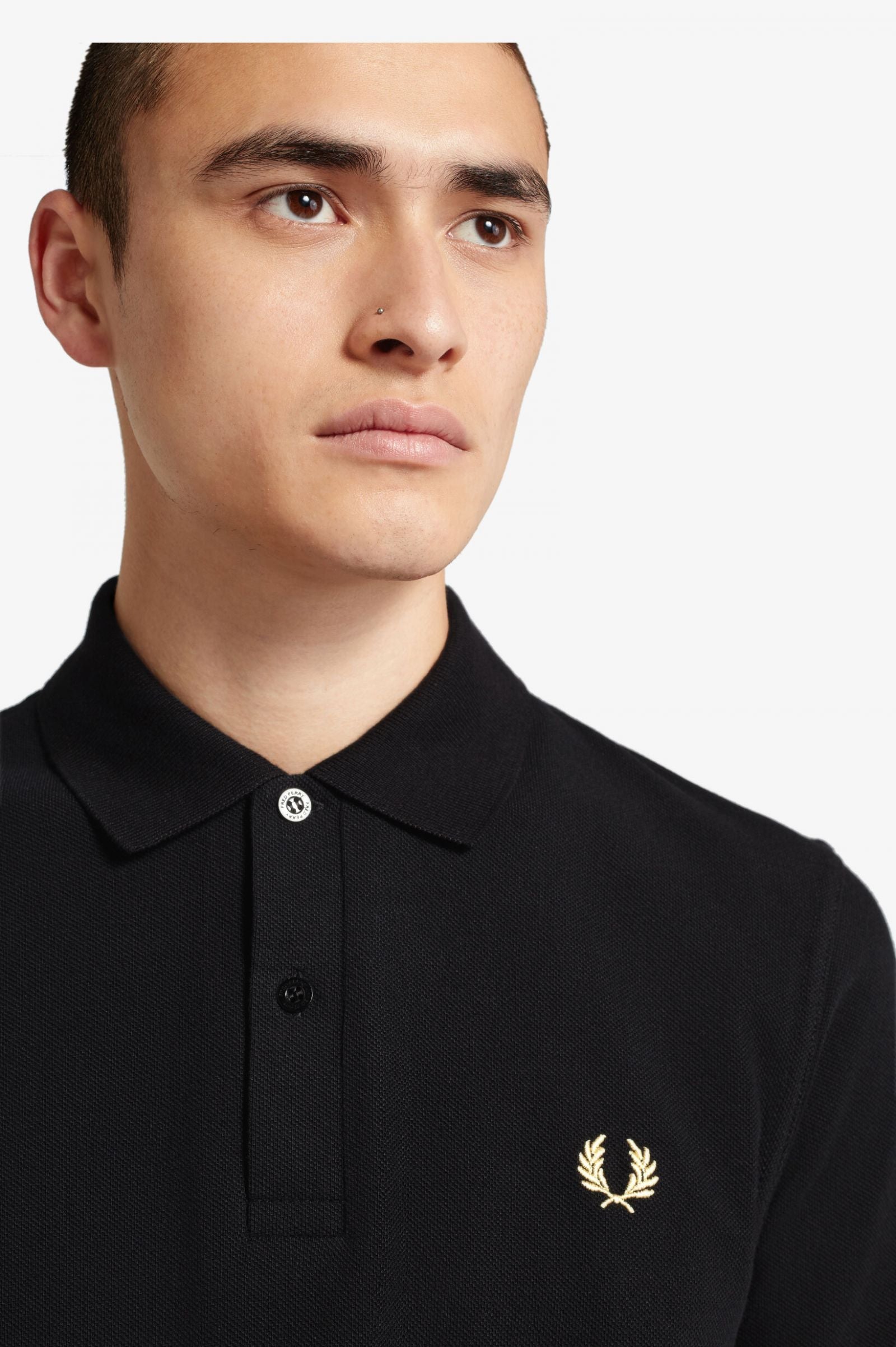 Fred Perry Reissues Original Plain Polo Black Champagne