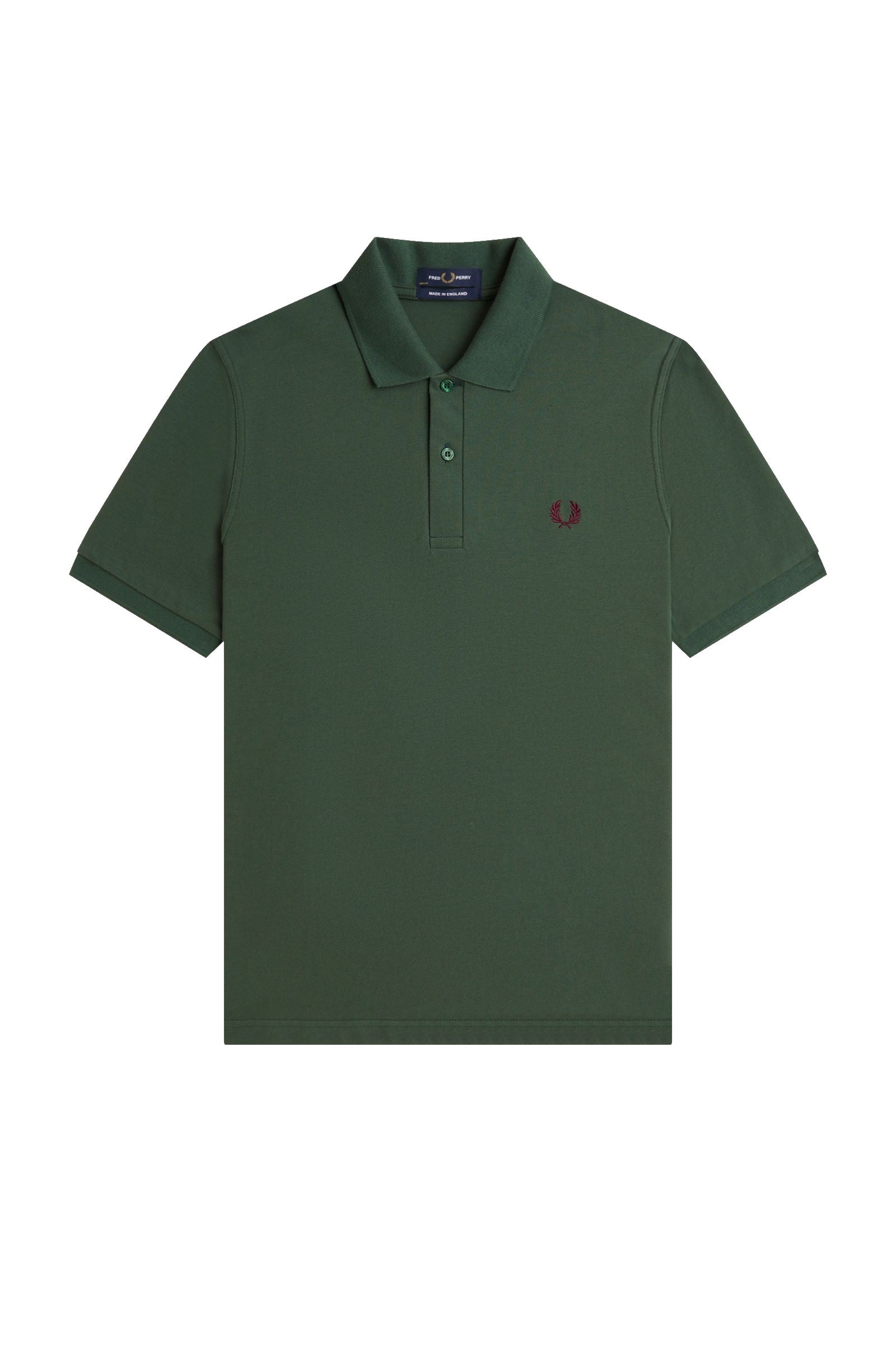 Fred Perry Reissues Original Plain Polo Tartan Green / Maroon
