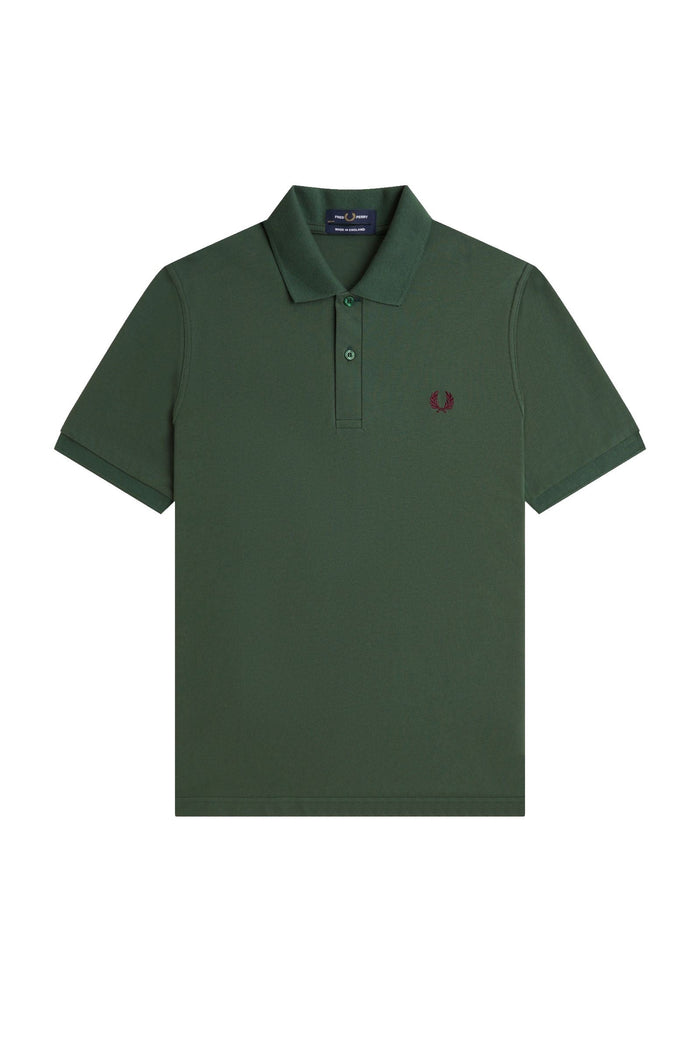 Fred Perry Reissues Original Plain Polo Tartan Green / Maroon