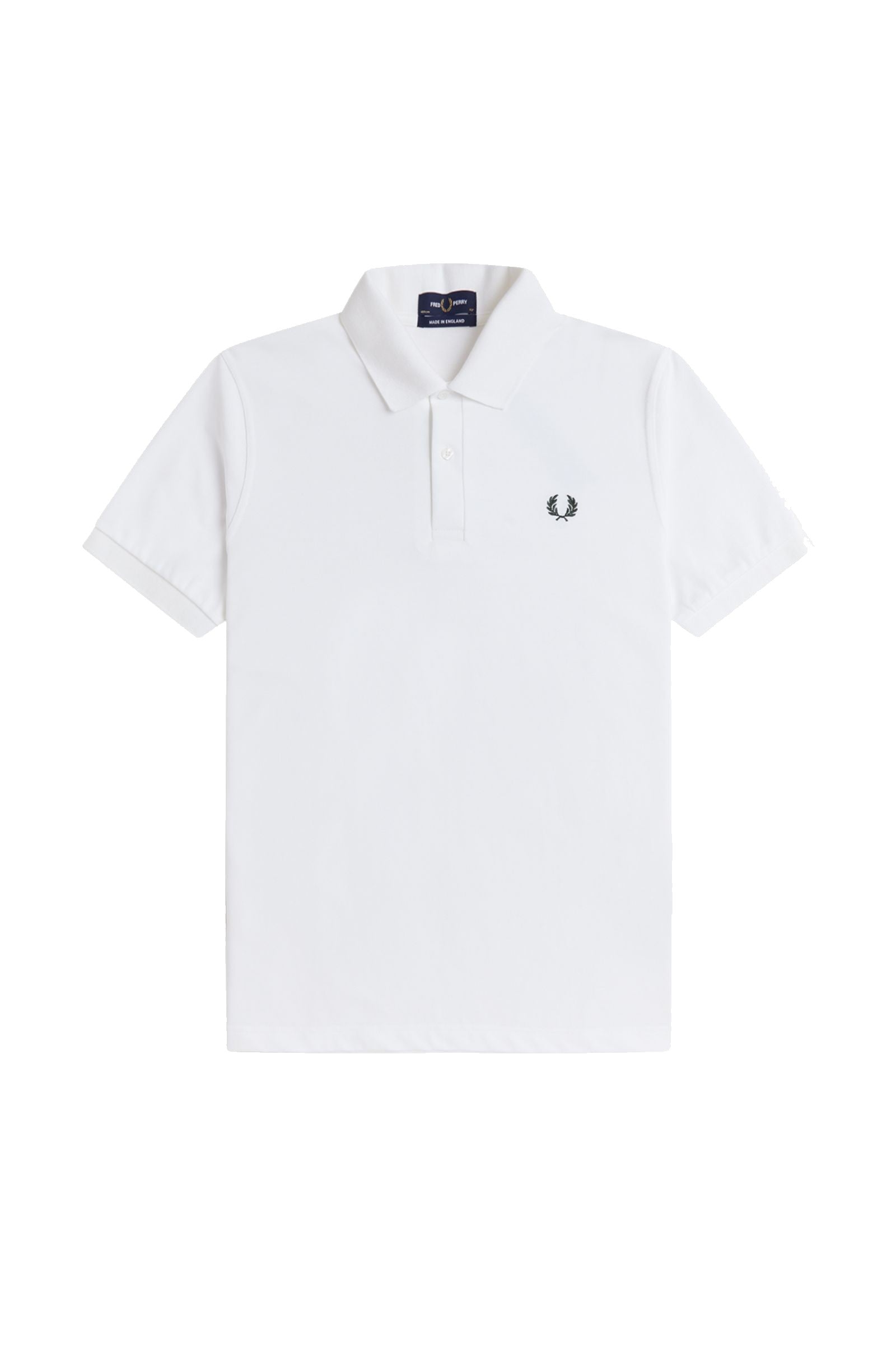 Fred Perry Reissues Original Plain Polo White / Tartan Green