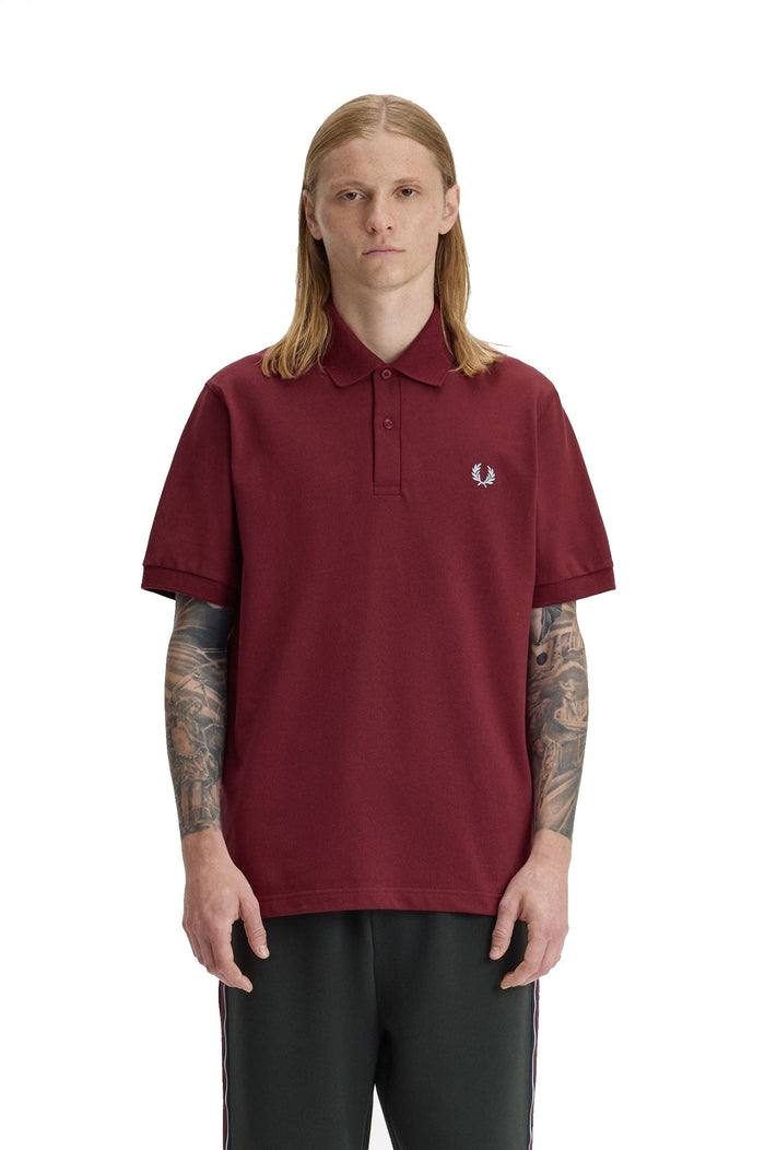 Fred Perry Reissues Original Plain Polo Maroon / Ice