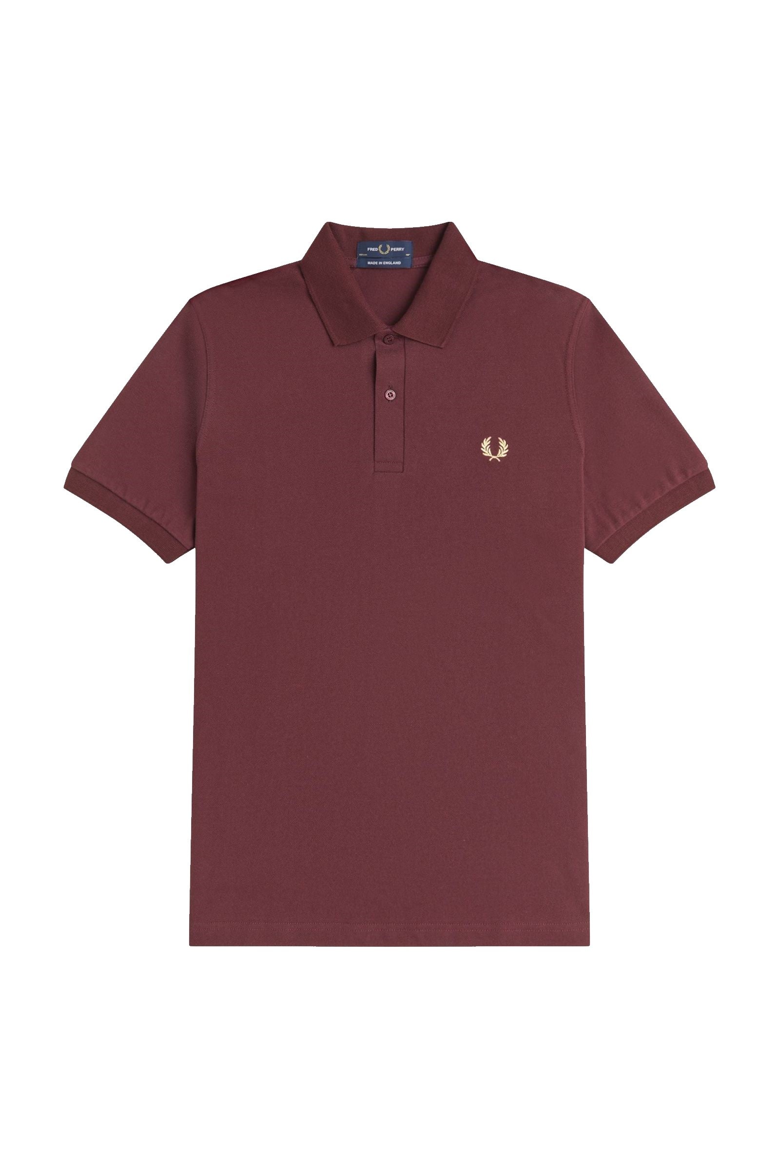 Fred Perry Reissues Original Plain Polo Oxblood / Champagne