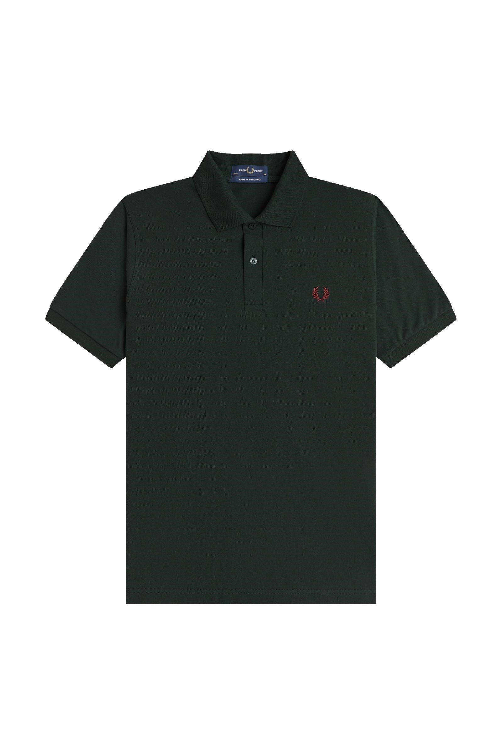 Fred Perry Reissues Original Plain Polo Night Green / Oxblood