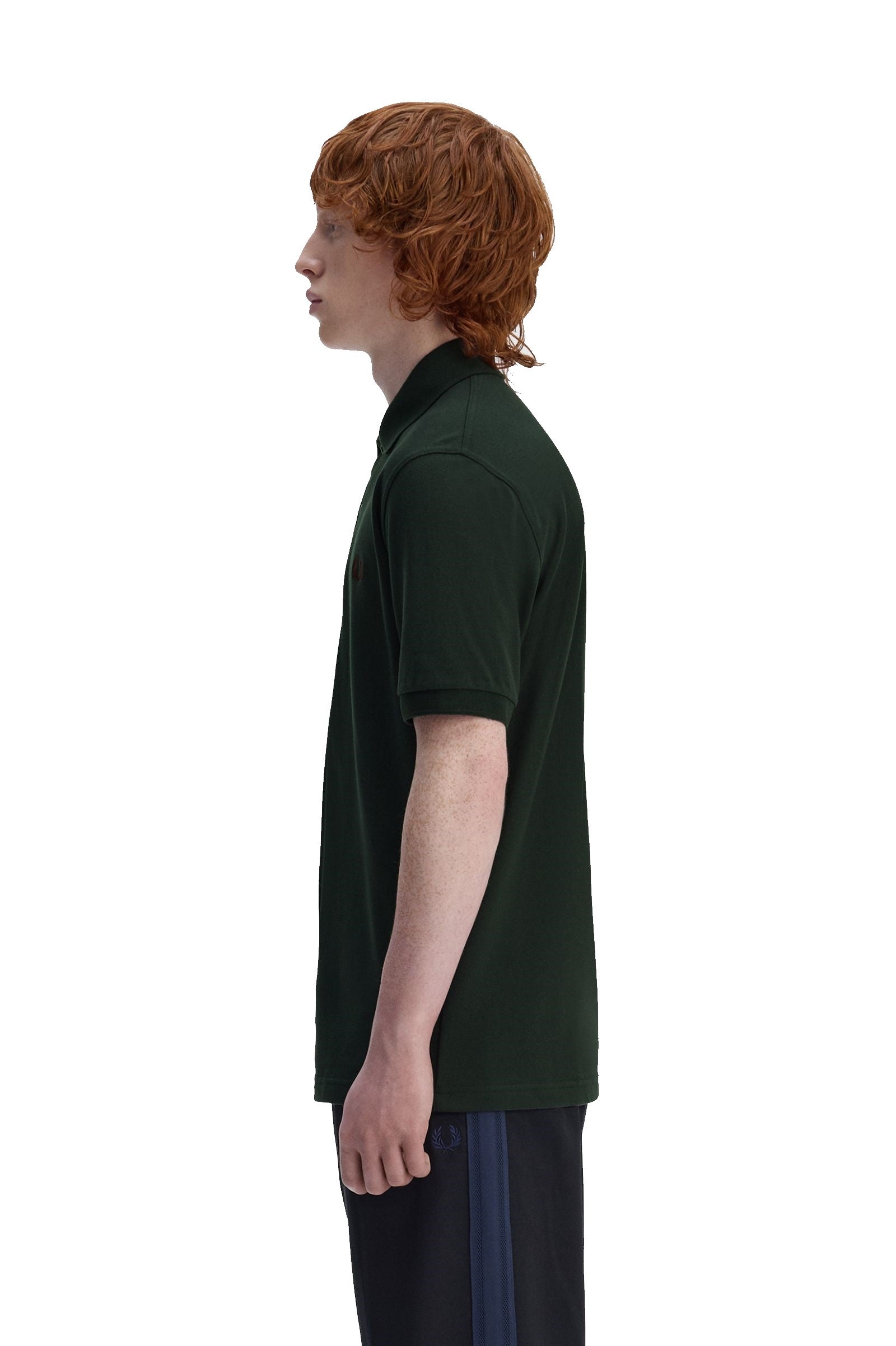Fred Perry Reissues Original Plain Polo Night Green / Oxblood