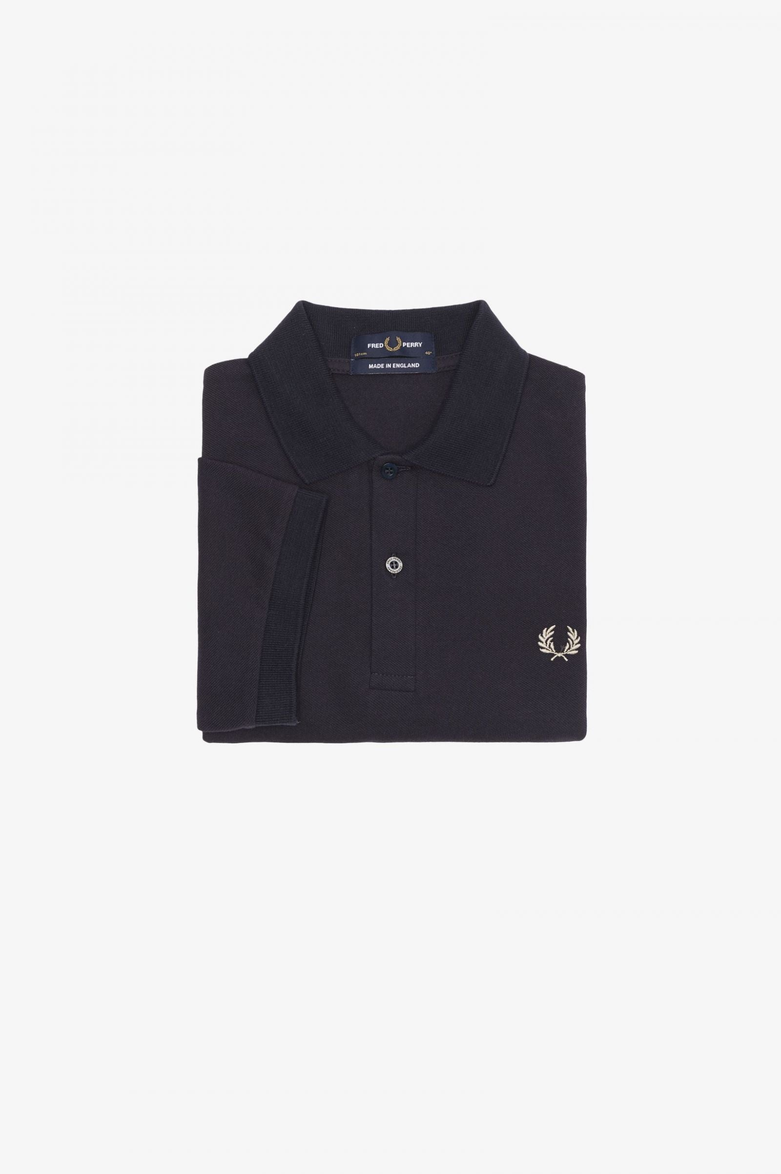 Fred Perry Reissues Original Plain Polo Navy / Light Oyster