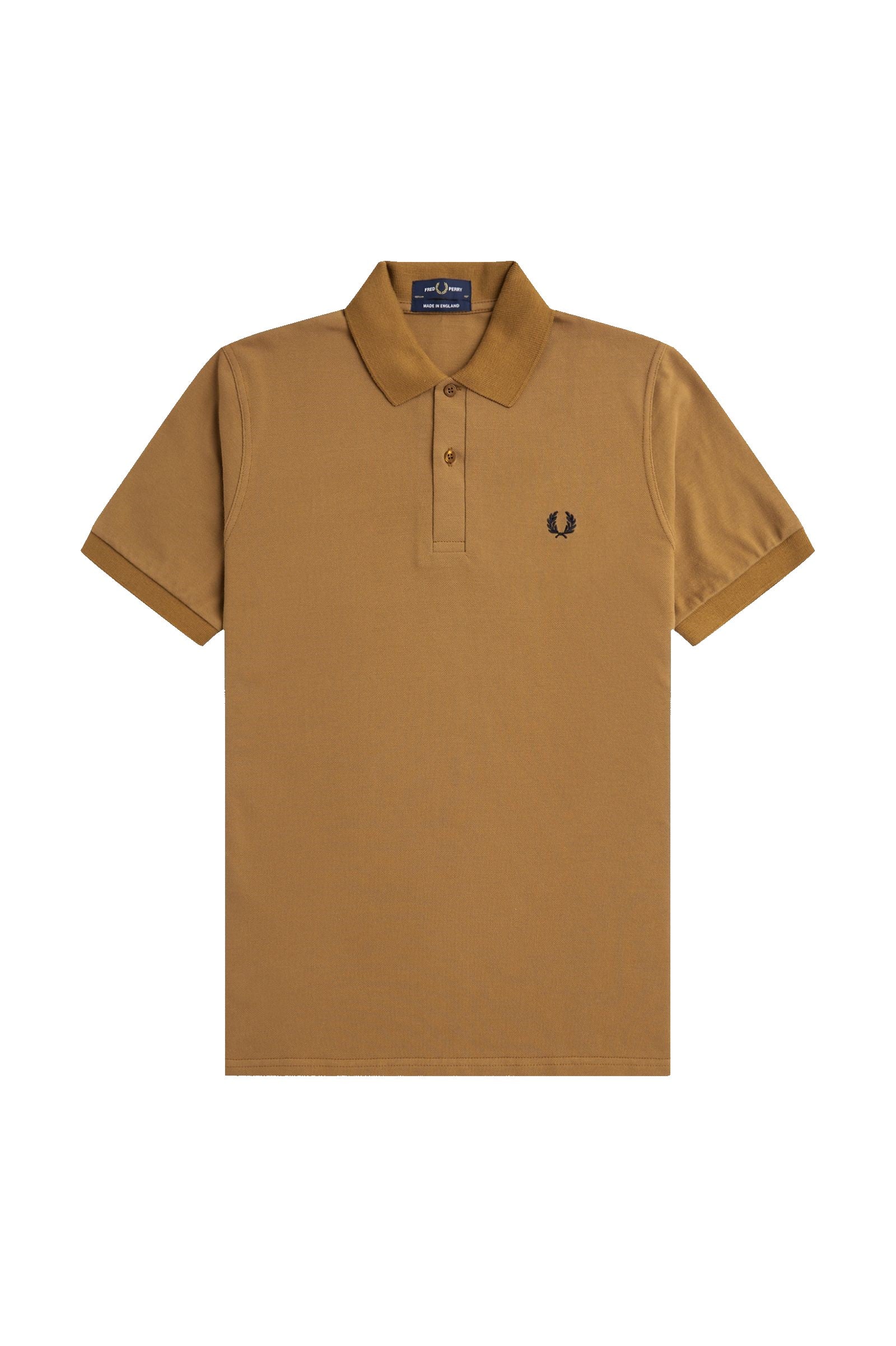 Fred Perry Reissues Original Plain Polo Dark Caramel / Navy