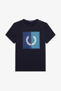 Fred Perry Laurel Wreath Graphic T-Shirt Navy