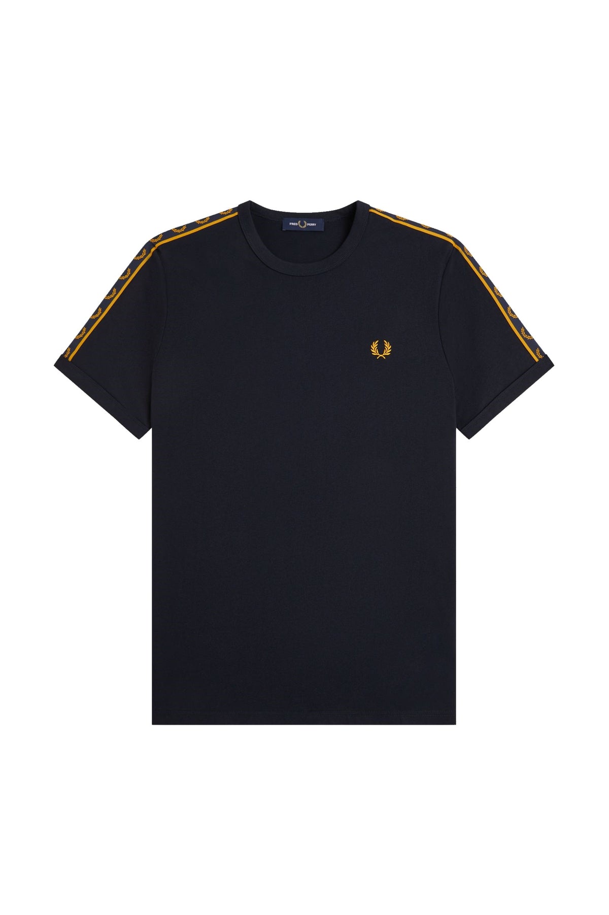 Fred Perry Contrast Tape Ringer T-Shirt Navy