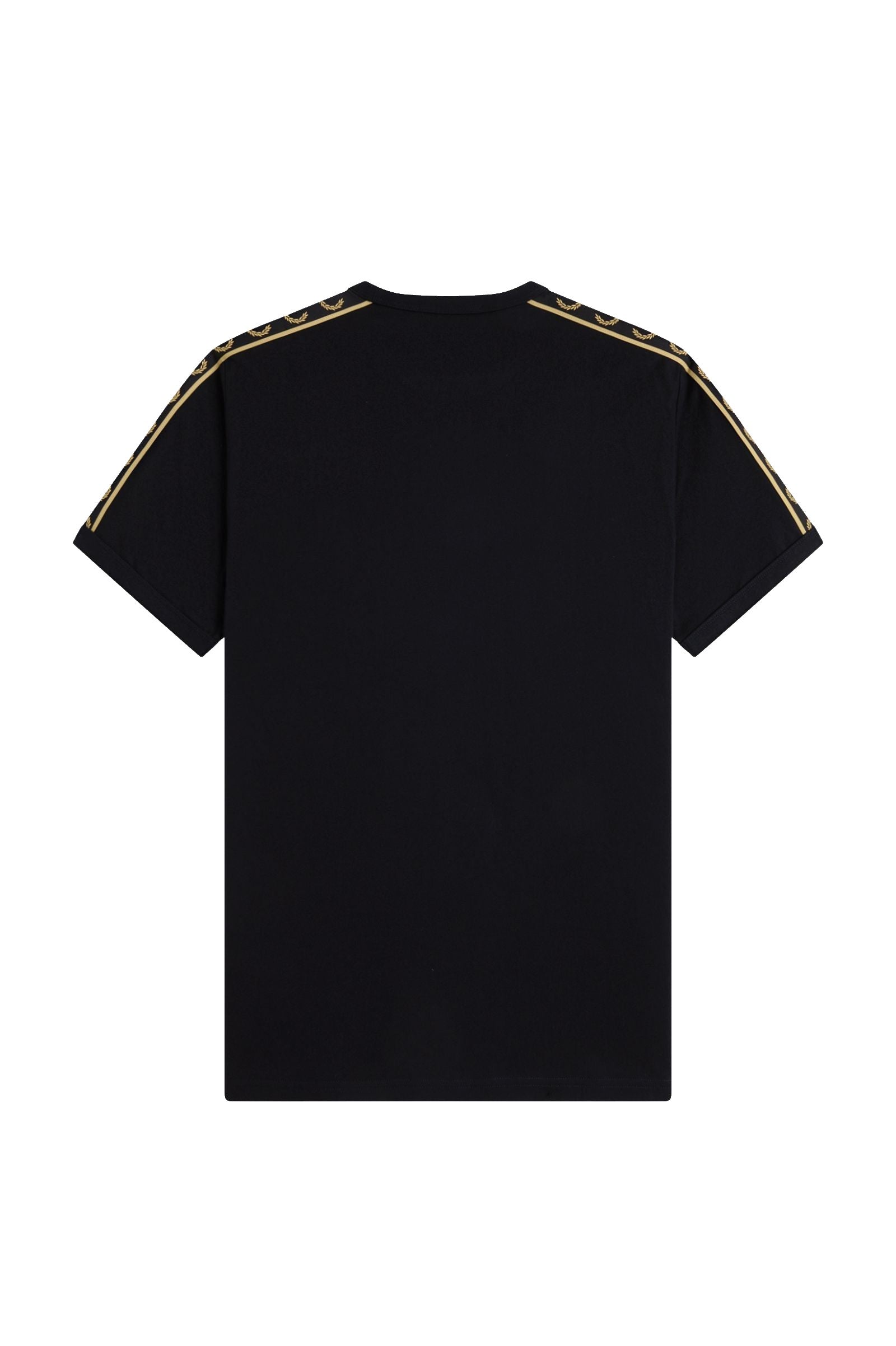 Fred Perry Contrast Tape Ringer T-Shirt Black / Champagne